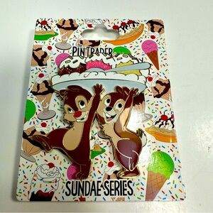 NWT. Disney pin. Chip & Dale  D23 2024 Sundae Series pin. LE 400.